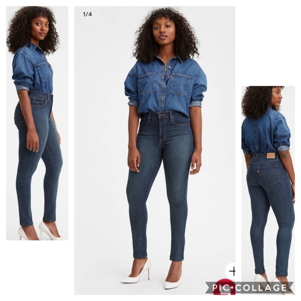 Levi's Raw Edge High Rise Skinny Jeans